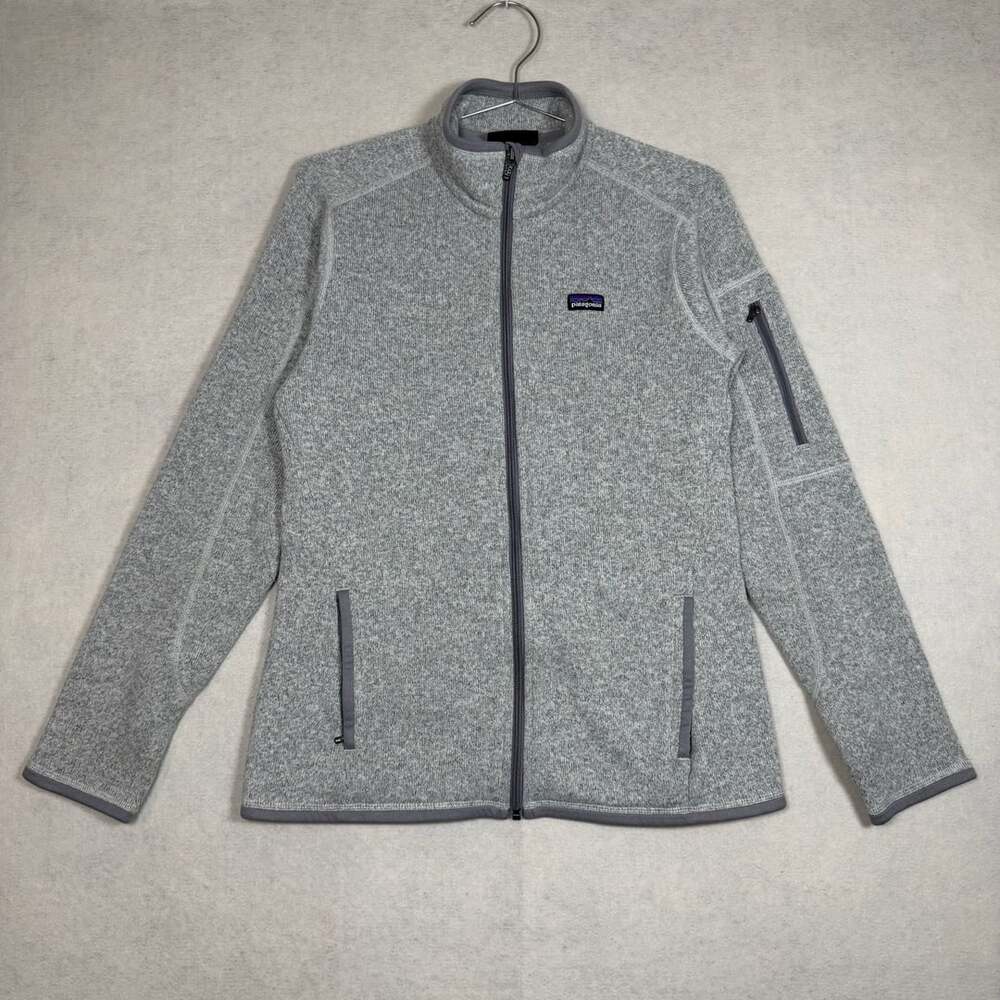 Patagonia Jacket Womens Large Better Sweater Full Zip Heather Gray